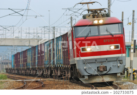 北陸本線高岡~西高岡 JR Freight EF510-1(富山) 北陸本線高岡~西高岡 JR Freight EF510-1(富山) 102733075