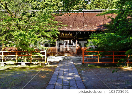 Kubo Hachiman Shrine Worship Hall Yamanashi City, Yamanashi Prefecture 102735691