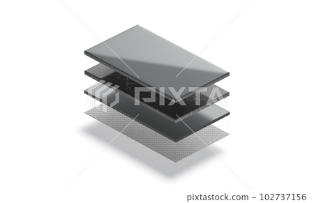 Blank gray marble, matte glass and carbon material layers mockup Blank gray marble, matte glass and carbon material layers mockup 102737156
