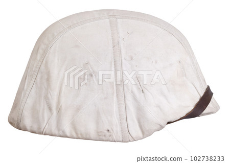 German nazi army helmet with white camouflage cover, type winter, helmet M35, M40, M42. German nazi army helmet with white camouflage cover, type winter, helmet M35, M40, M42. 102738233