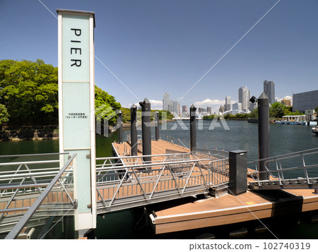 Waters Takeshiba water bus boarding area Tokyo 102740319