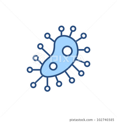 Microbe related vector icon. 102740385