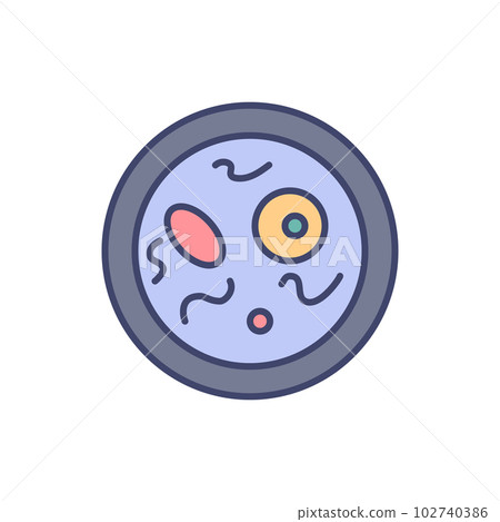 Bacteriology related vector icon. 102740386