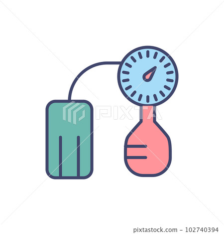 Tonometer related vector icon. 102740394