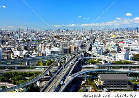 《大阪府》城市交通網東大阪交界處 102743469