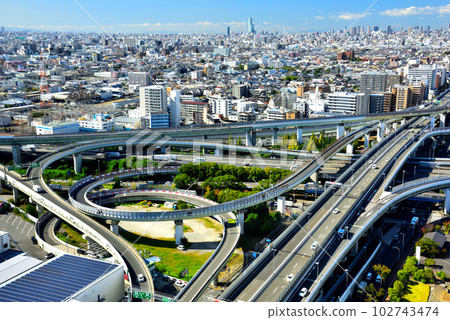《Osaka Prefecture》Urban Transportation Network Higashi-Osaka Junction 102743474