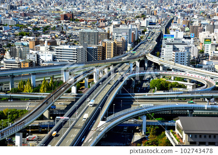 《Osaka Prefecture》Urban Transportation Network Higashi-Osaka Junction 102743478