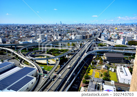 《大阪府》城市交通網東大阪交界處 102743703