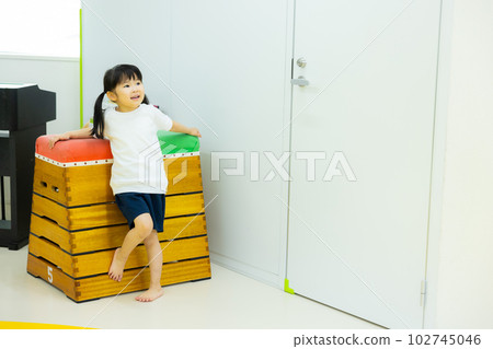 A child taking a nap 102745046