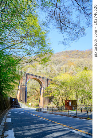 春天的臼井三橋,群馬縣安中市梅金橋 春天的臼井三橋,群馬縣安中市梅金橋 102746520