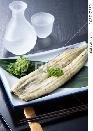 White grilled eel White grilled eel 102747276