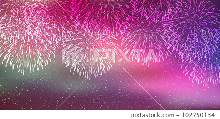 煙花夏天光天空背景 102750134