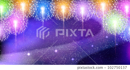 Fireworks summer light sky background 102750137