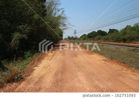 dirt road in thailand dirt road in thailand 102751093