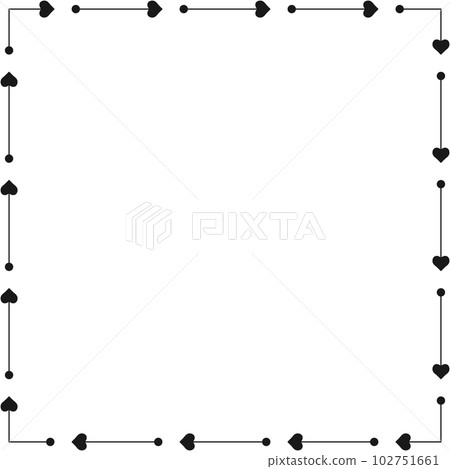 Arrow pattern square frame on transparent background. PNG illustration. Arrow pattern square frame on transparent background. PNG illustration. 102751661