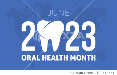 2023 Concept Oral Health Month cavity, hygiene, mouth vector illustration template 2023 Concept Oral Health Month cavity, hygiene, mouth vector illustration template 102752274