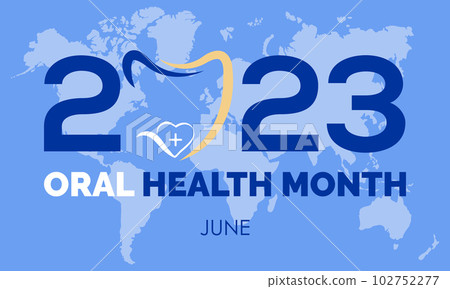 2023 Concept Oral Health Month cavity, hygiene, mouth vector illustration template 2023 Concept Oral Health Month cavity, hygiene, mouth vector illustration template 102752277