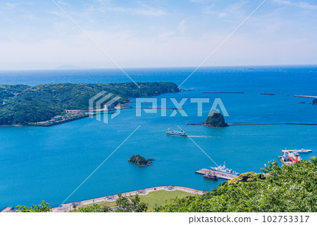 （靜岡縣）離開下田港的船隻 102753317