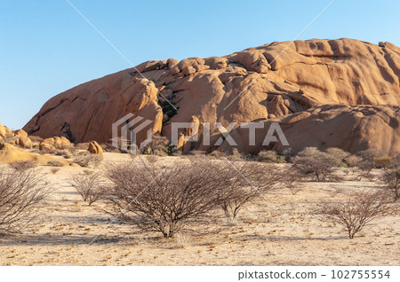 Namibian desert near Spitzkoppe 102755554