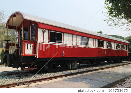 Thai State Railways Passenger car on display 102755675