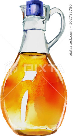 Maple syrup bottle watercolor style vector illustration Maple syrup bottle watercolor style vector illustration 102755780