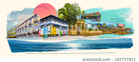 Port Limon seaport in Costa Rica 102757951