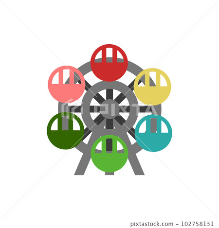 Ferris wheel Simple 102758131