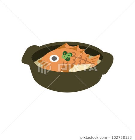 Sea bream rice simple 102758133