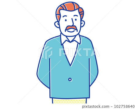 Senior man looking here with a smile 102758640