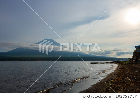 Yamanakako Village, Minamitsuru District, Yamanashi Prefecture Lake Yamanaka and the surrounding scenery Yamanakako Village, Minamitsuru District, Yamanashi Prefecture Lake Yamanaka and the surrounding scenery 102758717