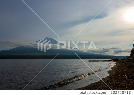 Yamanakako Village, Minamitsuru District, Yamanashi Prefecture Lake Yamanaka and the surrounding scenery Yamanakako Village, Minamitsuru District, Yamanashi Prefecture Lake Yamanaka and the surrounding scenery 102758718