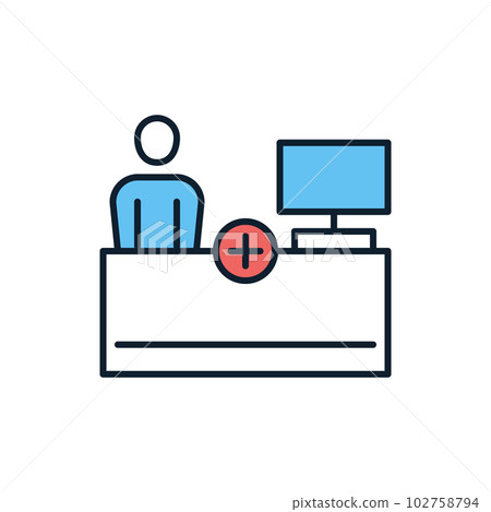 Reception related vector icon. Reception related vector icon. 102758794