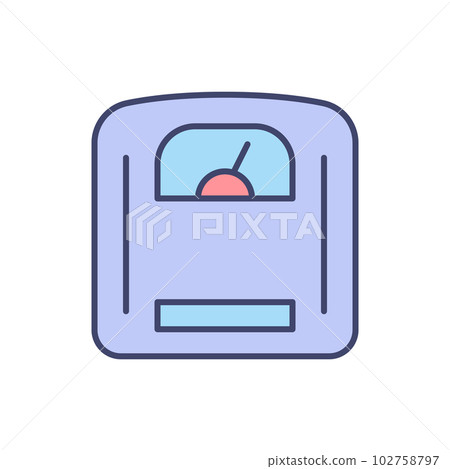 Scales related vector icon. 102758797