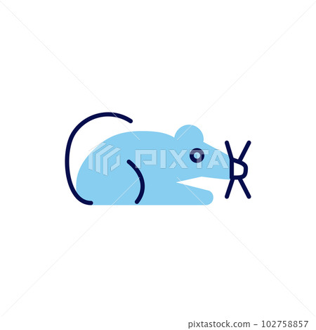 Laboratory Mouse related vector icon. 102758857