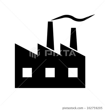 Factory facilities and harmful gases emitted. vector. Factory facilities and harmful gases emitted. vector. 102759205
