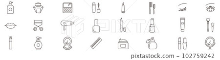 Beauty, makeup, cosmetics, icons 102759242