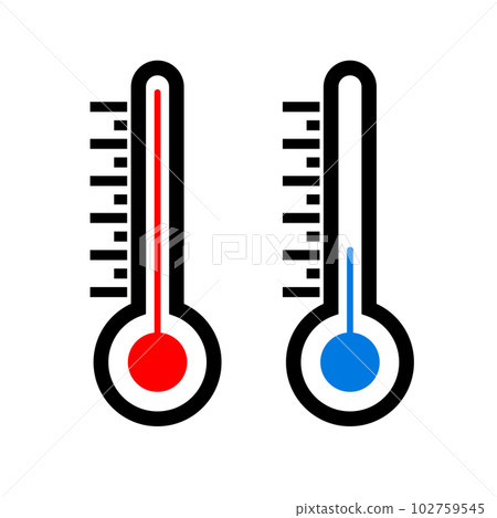 Thermometer. thermometer for measuring air temperature. Stock Vector