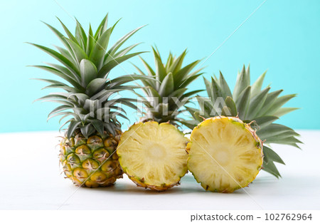 Thai pineapple fruit in summer season, Tropical fruit Thai pineapple fruit in summer season, Tropical fruit 102762964