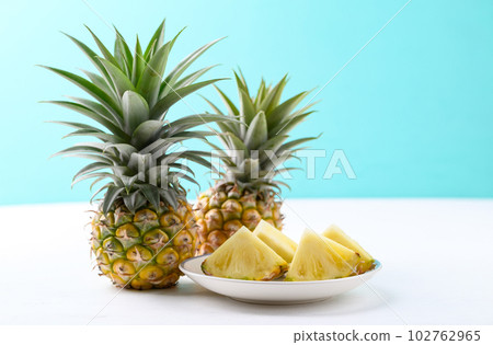 Thai pineapple fruit in summer season, Tropical fruit 102762965