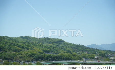 從新幹線看到的富山山 102763113