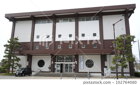Prefectural Toyama Budokan in Toyama City (number blurred) Prefectural Toyama Budokan in Toyama City (number blurred) 102764080