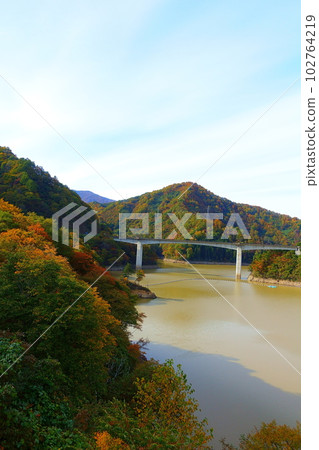 Nagai Dam Nagai Hyakushu Lake Nagai Dam Nagai Hyakushu Lake 102764219