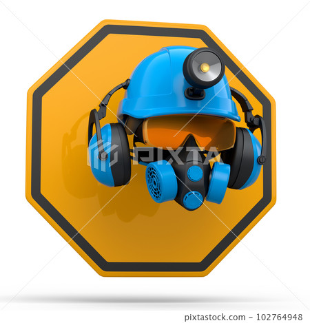 Set of construction wear for repair and installation on white background Set of construction wear for repair and installation on white background 102764948
