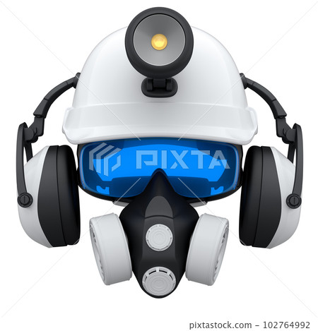 Set of construction wear for repair and installation on white background Set of construction wear for repair and installation on white background 102764992