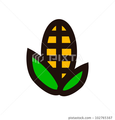 Corn icon. grains and food. biomass fuel. vector. Corn icon. grains and food. biomass fuel. vector. 102765387