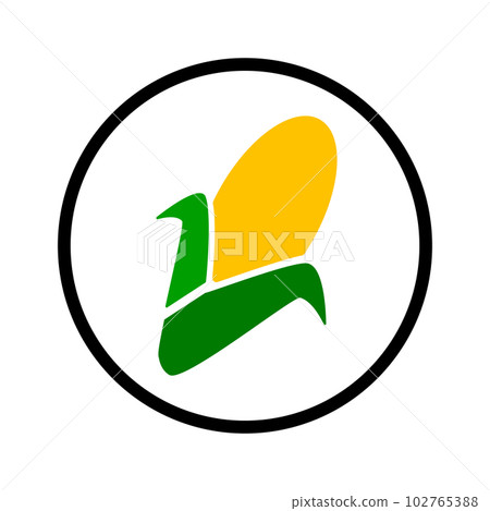 Round corn icon. grain. vector. Round corn icon. grain. vector. 102765388