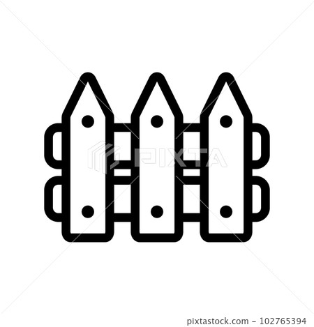 Simple fence icon. enclosure. vector. Simple fence icon. enclosure. vector. 102765394