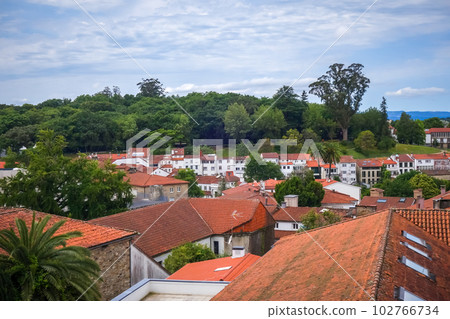 Alameda park and city view, Santiago de Compostela, Galicia, Spain 102766734