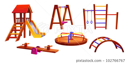 Cartoon playground equipment set Cartoon playground equipment set 102766767