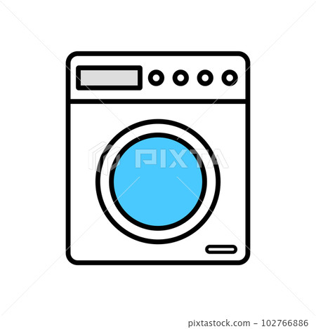 平面設計風格的洗衣機 102766886